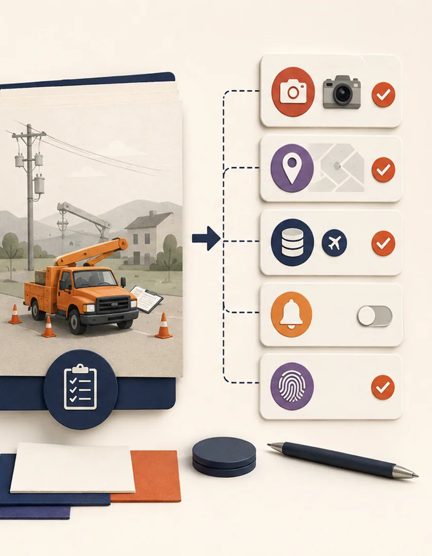 The actual business task compared with device capabilities and a responsive web alternative.